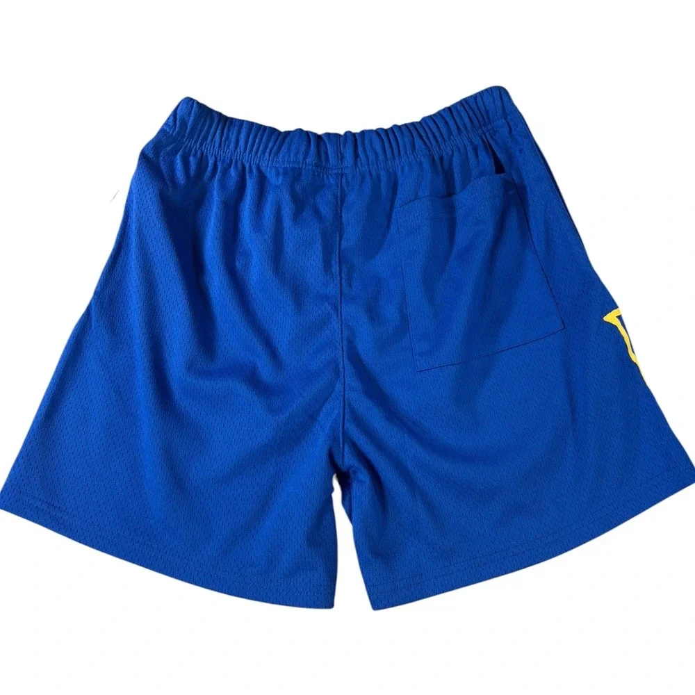 Civil Regime Marvel Wolverine Mesh Shorts Blue Yellow Mens Small NWT